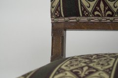 E. W. Pugin (Attributed) – Gothic Revival Oak Duet Chair with Wide Seat - Thumbnail 9