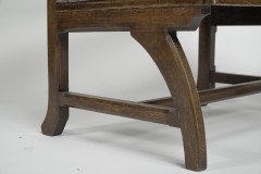 E. W. Pugin (Attributed) – Gothic Revival Oak Duet Chair with Wide Seat - Thumbnail 15