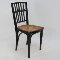 Gustav Siegel for J and J Kohn. Three Ebonised Bentwood Dining/cafe Chairs - Thumbnail 2