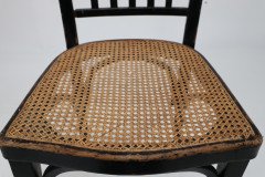 Gustav Siegel for J and J Kohn. Three Ebonised Bentwood Dining/cafe Chairs - Thumbnail 17