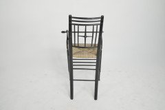 Liberty & Co. An Argyle Aesthetic Movement ebonized rush seat child's high chair - Thumbnail 11