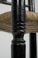 Liberty & Co. An Argyle Aesthetic Movement ebonized rush seat child's high chair - Thumbnail 8