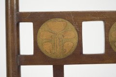 E G Punnett for Liberty & Co. a Walnut Side Chair with Inlaid Floral Decoration. - Thumbnail 7