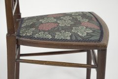 E G Punnett for Liberty & Co. a Walnut Side Chair with Inlaid Floral Decoration. - Thumbnail 13