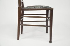 E G Punnett for Liberty & Co. a Walnut Side Chair with Inlaid Floral Decoration. - Thumbnail 15