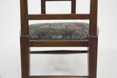 E G Punnett for Liberty & Co. a Walnut Side Chair with Inlaid Floral Decoration. - Thumbnail 18