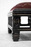 A Small Aesthetic Movement Ebonized Foot Stool - Thumbnail 8