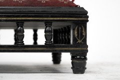Small Aesthetic Movement Ebonized Foot Stool c.1880 - Thumbnail 9