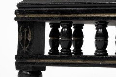 A Small Aesthetic Movement Ebonized Foot Stool - Thumbnail 13