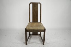 M. H. Baillie Scott. a Period Arts and Crafts Oak Side Chair with Canted Corners - Thumbnail 2