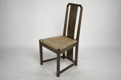 M. H. Baillie Scott. A Period Arts & Crafts Oak Side Chair with Canted Corners - Thumbnail 3