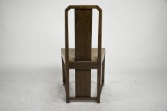 M. H. Baillie Scott. a Period Arts and Crafts Oak Side Chair with Canted Corners - Thumbnail 15