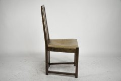 M. H. Baillie Scott. a Period Arts and Crafts Oak Side Chair with Canted Corners - Thumbnail 5