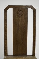 M. H. Baillie Scott. a Period Arts and Crafts Oak Side Chair with Canted Corners - Thumbnail 7