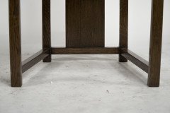 M. H. Baillie Scott. a Period Arts and Crafts Oak Side Chair with Canted Corners - Thumbnail 13