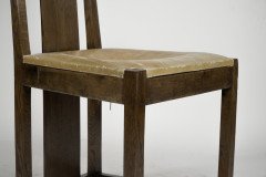 M. H. Baillie Scott. a Period Arts and Crafts Oak Side Chair with Canted Corners - Thumbnail 10
