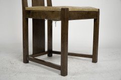 M. H. Baillie Scott. a Period Arts and Crafts Oak Side Chair with Canted Corners - Thumbnail 11