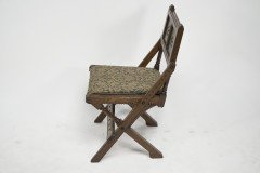Bruce Talbert for Gillows and Co. a Gothic Revival Scissor Style Side Chair - Thumbnail 3