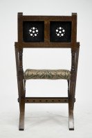 Bruce Talbert for Gillows and Co. a Gothic Revival Scissor Style Side Chair - Thumbnail 16