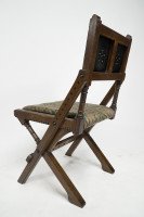 Bruce Talbert for Gillows and Co. a Gothic Revival Scissor Style Side Chair - Thumbnail 15