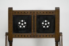 Bruce Talbert for Gillows and Co. a Gothic Revival Scissor Style Side Chair - Thumbnail 5