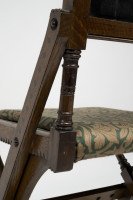 Bruce Talbert for Gillows and Co. a Gothic Revival Scissor Style Side Chair - Thumbnail 12
