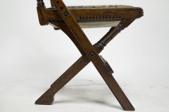 Bruce Talbert for Gillows and Co. a Gothic Revival Scissor Style Side Chair - Thumbnail 13