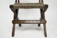 Bruce Talbert for Gillows and Co. a Gothic Revival Scissor Style Side Chair - Thumbnail 14