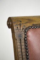 Charles Bevan Attributed. a Gothic Revival Side Chair with Scroll Carvings - Thumbnail 7