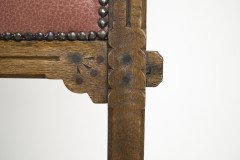 Charles Bevan Attributed. a Gothic Revival Side Chair with Scroll Carvings - Thumbnail 10