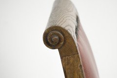 Charles Bevan Attributed. a Gothic Revival Side Chair with Scroll Carvings - Thumbnail 6