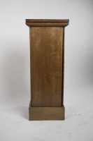 An Aesthetic Movement Satin Birch Bedside Cabinet with a Central Walnut Handle - Thumbnail 5