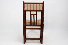 Bombay Art Furnishing Est. an Anglo- Japanese Walnut Armchair with a Double Back Leg - Thumbnail 5