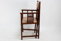 Bombay Art Furnishing Est. an Anglo- Japanese Walnut Armchair with a Double Back Leg - Thumbnail 7