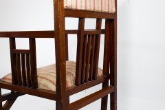 Bombay Art Furnishing Est. an Anglo- Japanese Walnut Armchair with a Double Back Leg - Thumbnail 12
