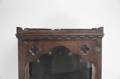 A Handsome Gothic Revival Oak Display Cabinet - Thumbnail 5
