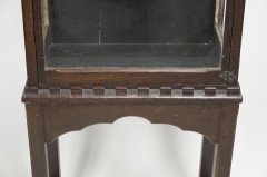 A Handsome Gothic Revival Oak Display Cabinet - Thumbnail 10