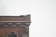 A Handsome Gothic Revival Oak Display Cabinet - Thumbnail 7