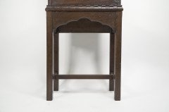 A Handsome Gothic Revival Oak Display Cabinet - Thumbnail 13