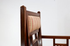 Bombay Art Furnishing Est. an Anglo- Japanese Walnut Armchair with a Double Back Leg - Thumbnail 11