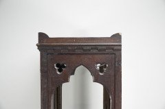 A Handsome Gothic Revival Oak Display Cabinet - Thumbnail 14