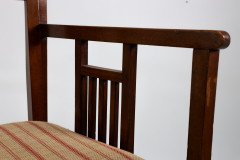 Bombay Art Furnishing Est. an Anglo- Japanese Walnut Armchair with a Double Back Leg - Thumbnail 13