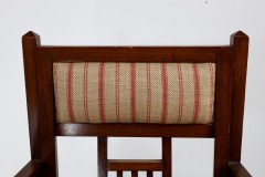 Bombay Art Furnishing Est. an Anglo- Japanese Walnut Armchair with a Double Back Leg - Thumbnail 10