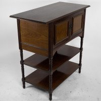 E. W. Godwin, attributed. For Collinson & Lock. An Aesthetic Movement Mahogany Side Cabinet - Thumbnail 2