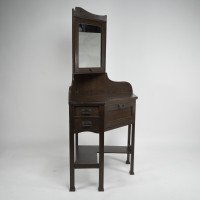 Liberty and Co. a Rare and Unusual Arts and Crafts Oak Corner Dressing Table - Thumbnail 2