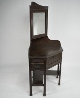 Liberty and Co. a Rare and Unusual Arts and Crafts Oak Corner Dressing Table - Thumbnail 3