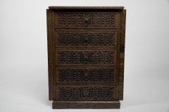 A Pair of Small Aesthetic Movement Oak Sets of Drawers - Thumbnail 4