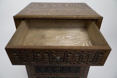 A Pair of Small Aesthetic Movement Oak Sets of Drawers - Thumbnail 19