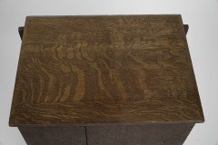 A Pair of Small Aesthetic Movement Oak Sets of Drawers - Thumbnail 16