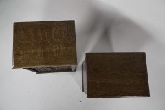 A Pair of Small Aesthetic Movement Oak Sets of Drawers - Thumbnail 18